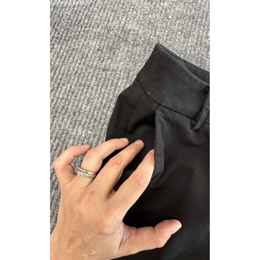 Chico's Black Women's Flat Front Dress Pants - Size 4R - Picture 7 of 10
